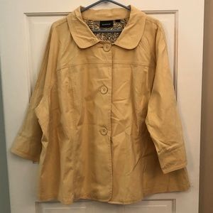 Avenue butter yellow lightweight jacket 30/32 4X